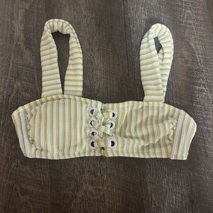 Striped bikini top